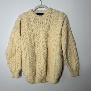 Rue Saint Patrick Irish wool sweater size large